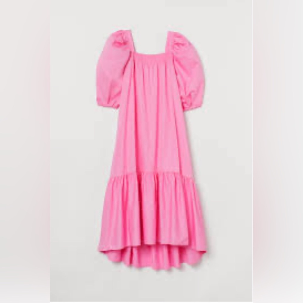 H&M Pink Puff Sleeve Dress